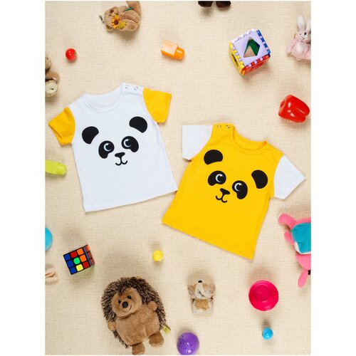 Футболка Chic Panda, размер 110, желтый