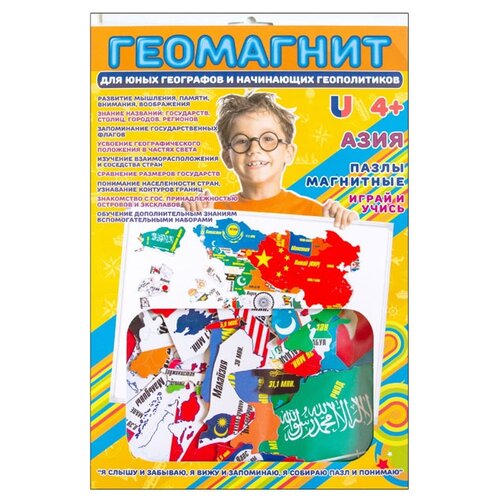 Пазл магнитный геомагнит Азия