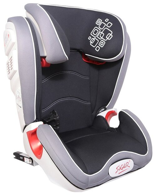 Автокресло группа 2/3 (15-36 кг) Siger Олимп Isofix, черный