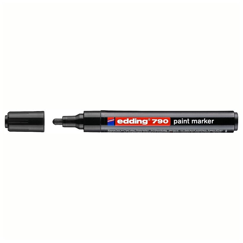 Маркер-краска Edding "790" черный, 2-3мм, пластиковый корпус