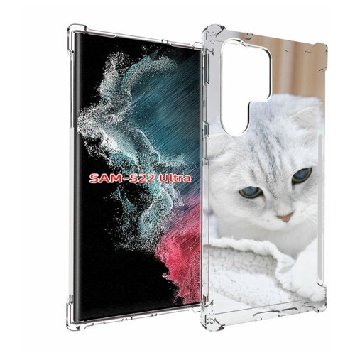 Чехол MyPads кошка чаузи для Samsung Galaxy S23 Ultra задняя-панель-накладка-бампер
