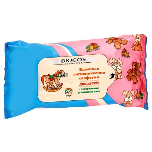Салфетки влажные BIOCOS для детей, уп.72
