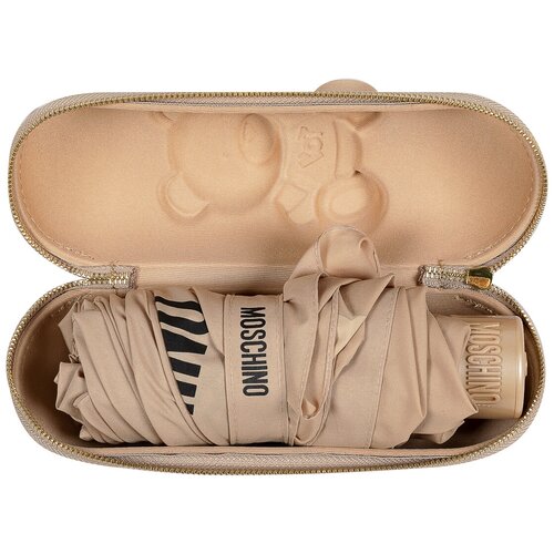 Зонт складной Moschino 8042-SMINID Shadow Bear Dark Beige