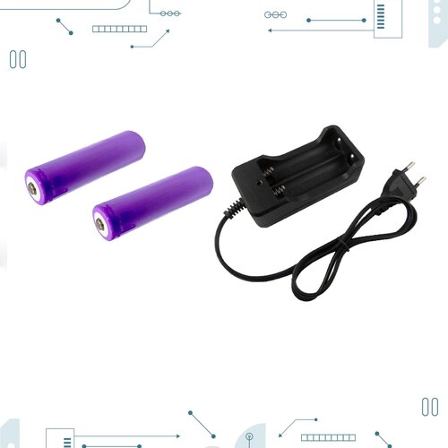 Аккумулятор 18650 1800mAh 2 шт ЗУ для аккумуляторов 802₽