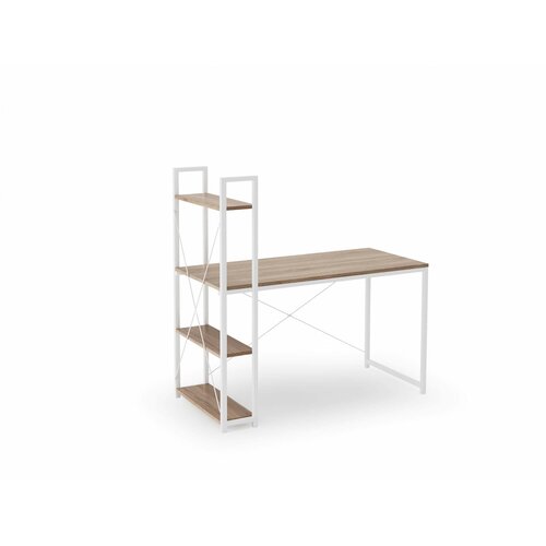 Стол компьютерный Halmar NARVIK B-1 (дуб сонома/белый)