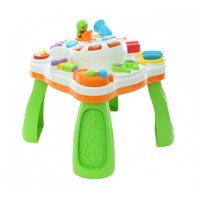 Интерактивная развивающая игрушка Weina Музыкальный столик 2092 белый/зеленый