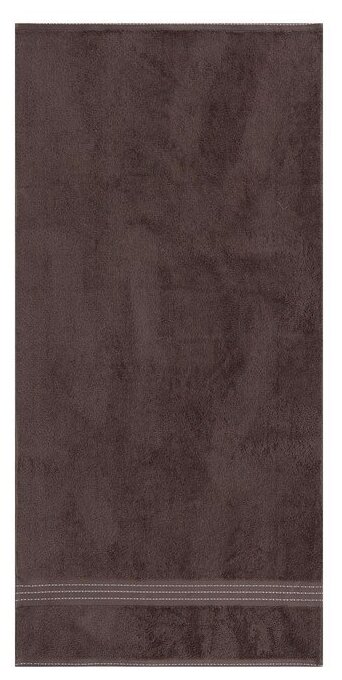 Полотенце махровое Лондон 30х60 серо-коричневый, 100% хлопок , 430г/м - фотография № 2
