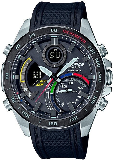 Наручные часы CASIO Edifice, фуксия, черный