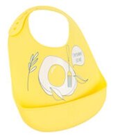 Happy Baby Нагрудник Expert Silicone baby bib, 1 шт , расцветка: white