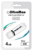 Флешка OltraMax 230 4GB оранжевый