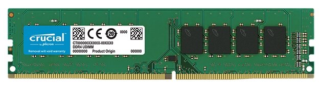 Оперативная память Crucial 16 ГБ DDR4 2666 МГц DIMM CL19 CT16G4DFD8266