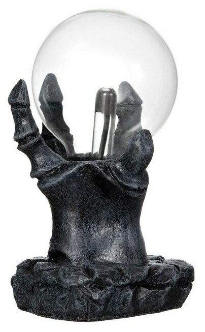 Плазменный шар "Призрачная рука" 9х9х17 см - фотография № 7
