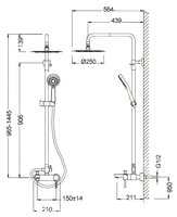 Душевая стойка Schein Icon 47415/8026055 CR