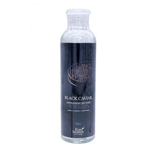 Тонер для лица Eco Branch Black Caviar Hypoallergenic Skin Toner, 250 мл