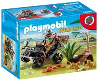 Набор с элементами конструктора Playmobil Wild Life 6939 Браконьер на квадроцикле