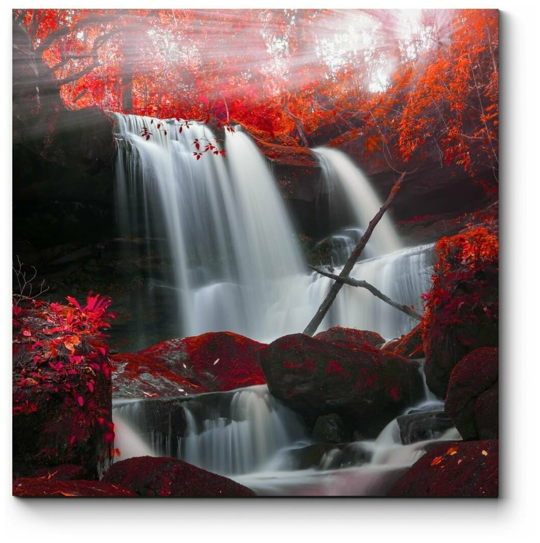 Модульная картина Осенний водопад в Таиланде 20x20