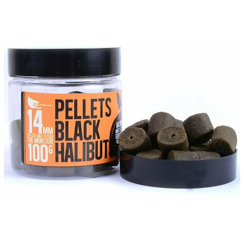 premium pellets red halibut красный палтус диаметр 4мм пакет 650г FFEM Hookbaits Pellets Black Halibut 14 mm