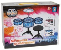 1 TOY барабан Музыкальный Бум Т59155 синий