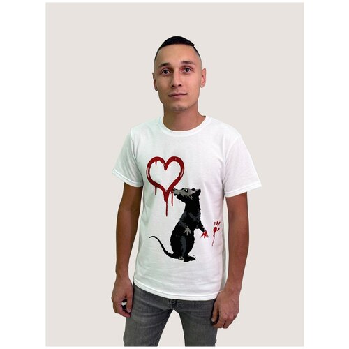 фото Футболка, размер 3xl, белый будь на стиле