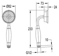 Душевая стойка Omnires Armance AM5244/6 ORB