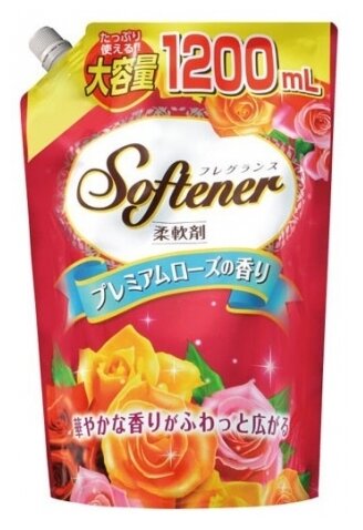 Nihon Detergent Кондиционер-ополаскиватель для белья с богатым ароматом роз, 1.2 л