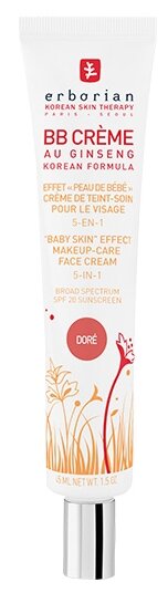 Erborian BB крем 5 в 1 Baby skin, SPF 20, 45 мл, оттенок: золотистый