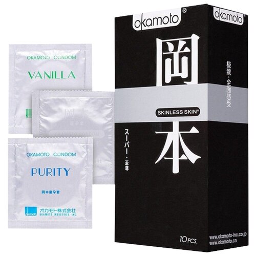 Презервативы Okamoto Skinless Skin 3 in 1 (10 шт.)