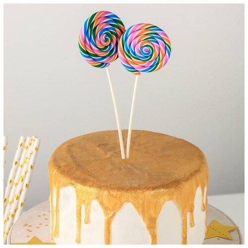 Колокольчик на булавке с бантом синий d 36 см 5шт 486₽