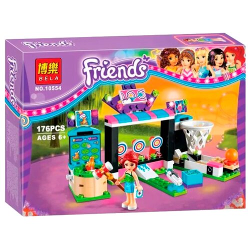 Конструктор Lari (Bela) Friends 10554 Парк развлечений: игровые автоматы, 176 дет. конструктор lari bela friends 10491 скейт парк 202 дет