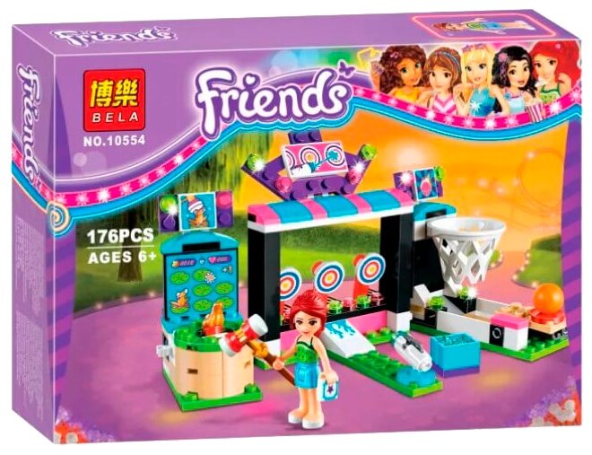 Конструктор Lari (Bela) Friends 10554 Парк развлечений: игровые автоматы