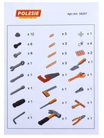 Полесье Набор инструментов №15, 57 элементов (в контейнере) (59307)