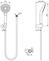 Ручной душ Ideal STANDARD Idealrain Evo Round L3 B2239AA