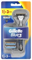 Бритвенный станок Gillette Blue 3 сменные лезвия: 3 шт.