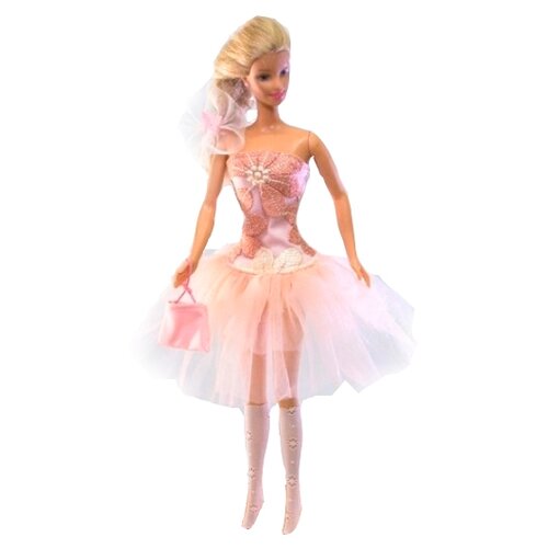 фото Виана бальное платье с аксессуарами 11.108 белый/черный/розовый