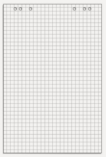 Изображение товара Бумага для флипчартов Attache 67.5х98 см белая 10 листов в клетку (80 г/кв. м) 445517