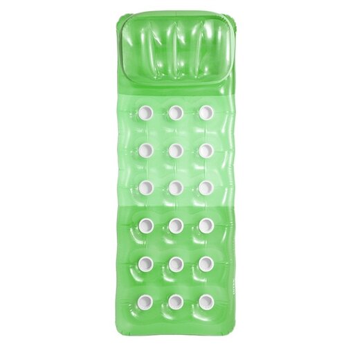 фото Надувной матрас для плавания 188х71 см, одноместный, бирюзовый, до 100 кг, от 8 лет, без насоса, intex 58890