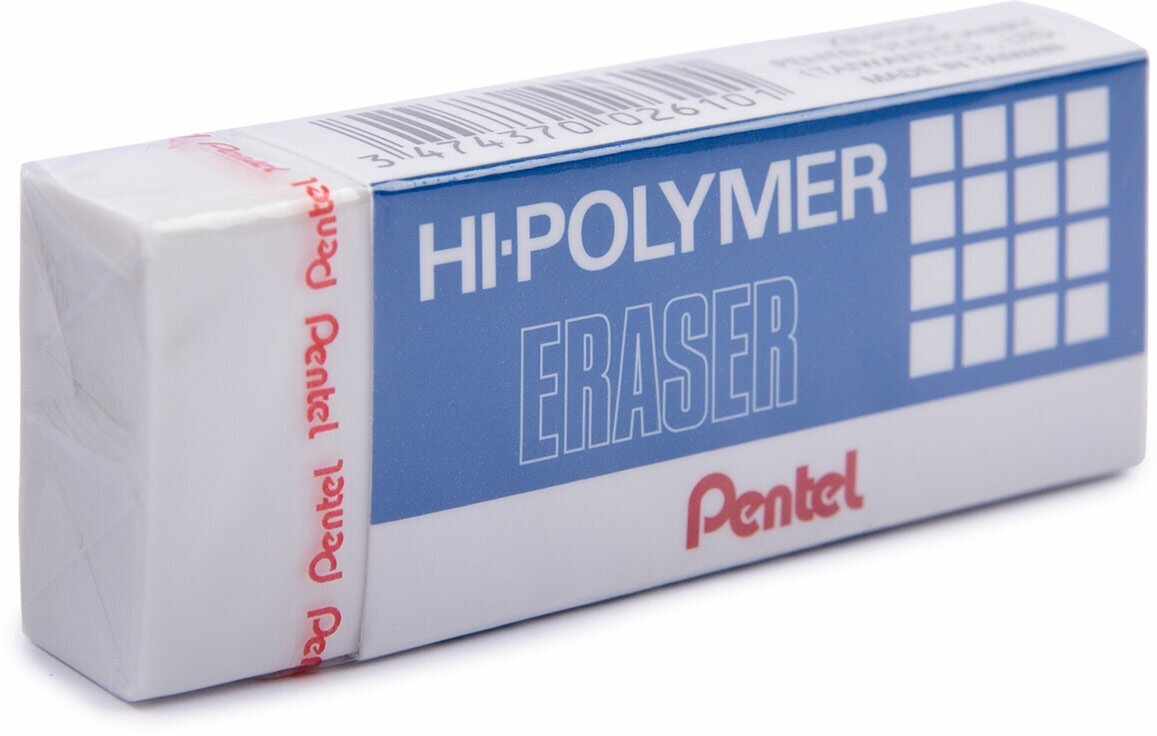Pentel Ластик «Hi-Polymer Eraser» 65 х 24.5 х 12.5 мм 36 шт. ZEH10