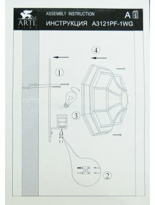 Arte lamp A3121PF-1WG Уличный настенно-потолочный светильник Pegasus Pegasus - фотография № 9