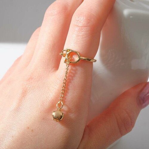 Кольцо Queen Fair, безразмерное кольцо queen fair бижутерный сплав разомкнутое безразмерное золотой