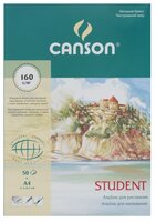 Альбом Canson Student 29.7 х 21 см (A4), 160 г/м², 50 л.