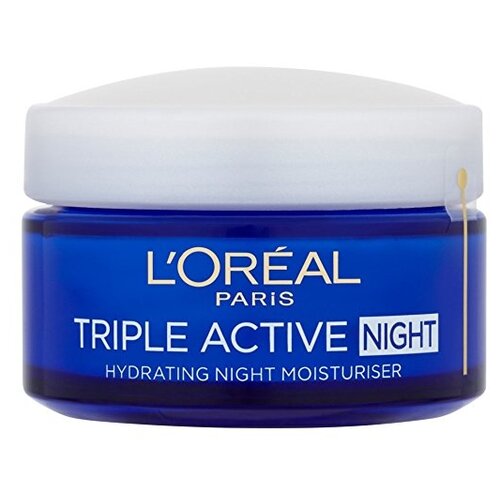 L'Oreal Paris TRIPLE ACTIVE Ночной крем для лица для всех типов кожи, 50 мл