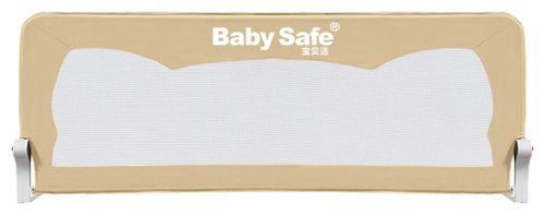 Baby Safe Барьер на кроватку Ушки 120 х 66 см XY-002A1.CC, 120х66 см, бежевый