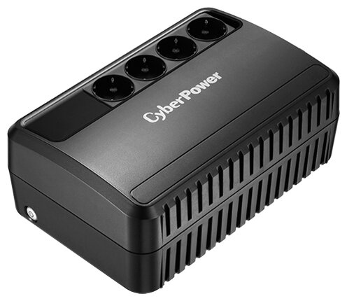 Источник бесперебойного питания CyberPower BU850E, Line-Interactive, 850VA/425W, 4 Schuko розетки, Black, 0.2х0.15х0.2м., 5кг. UPS Line-Interactive CyberPower BU850E 850VA/425W (4 EURO)