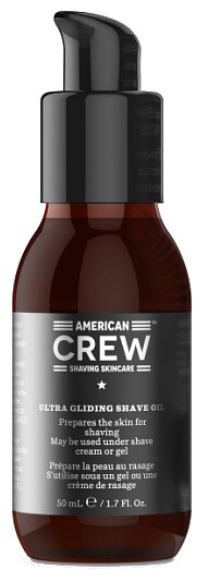 Масло для бритья Ultra Gliding Shave Oil / Lubricating Shave Oil American Crew, 50 мл