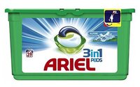 Капсулы Ariel PODS 3-в-1 Alpine fresh 15 шт. пластиковый контейнер