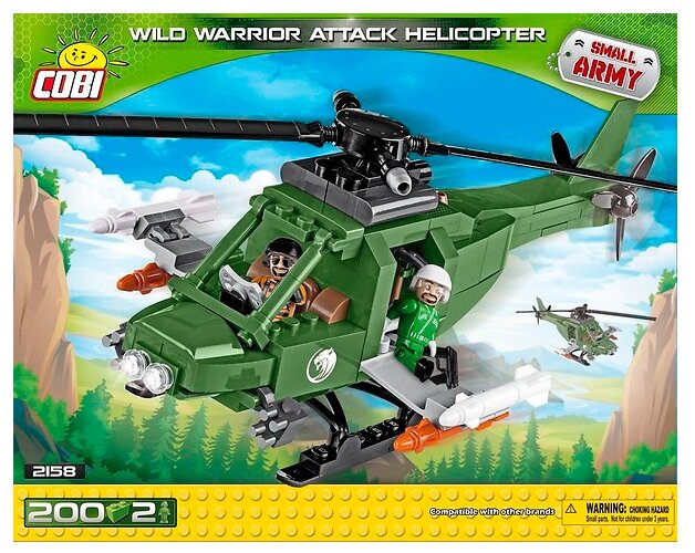 Конструктор COBI Вертолет Wild warrior attack helicopter COBI-2158