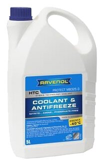 Антифриз Готовый К Прим. Синий Ravenol Htc Hybrid Techn.Coolant Premix -40c ( 5л) Ravenol арт. 141012100501999