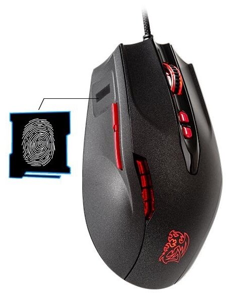 Mouse Tt eSPORTS Black FP (Black) .