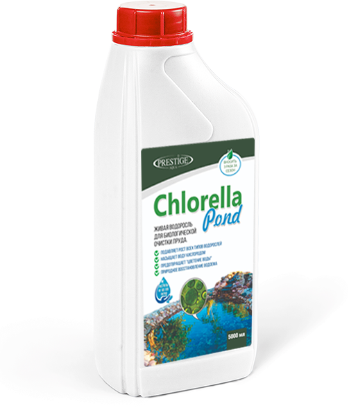 Prestige Живая водоросль для биологической очистки пруда Chlorella Pond 1 л