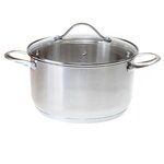 Кастрюля MOULINvilla Silver CAS-045 4,5 л - изображение